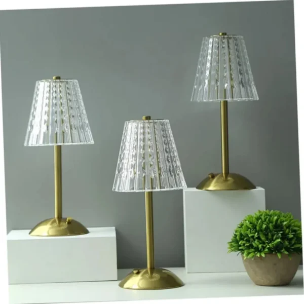 crystal gold table lamp