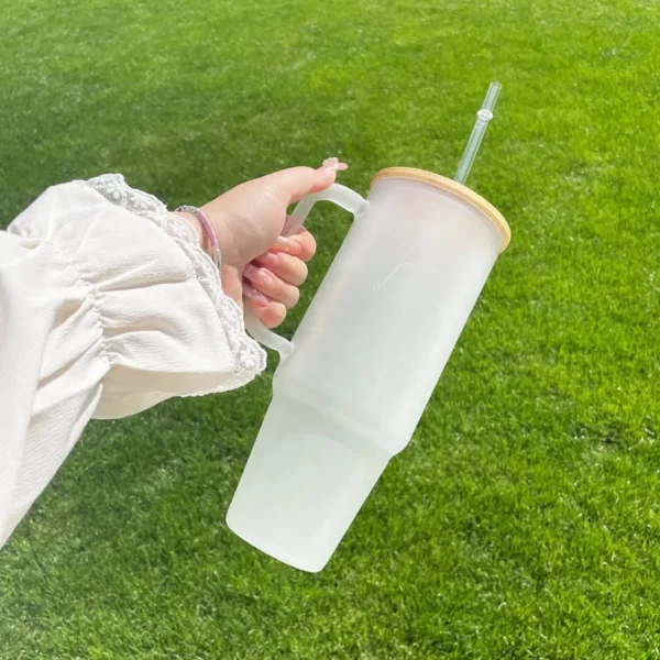 1200ml glass smoothie cup