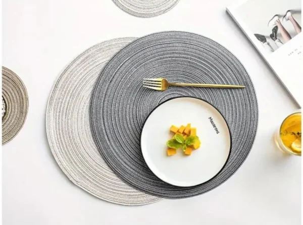Elegant Round Woven Placemats
