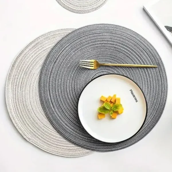 Elegant Round Woven Placemats