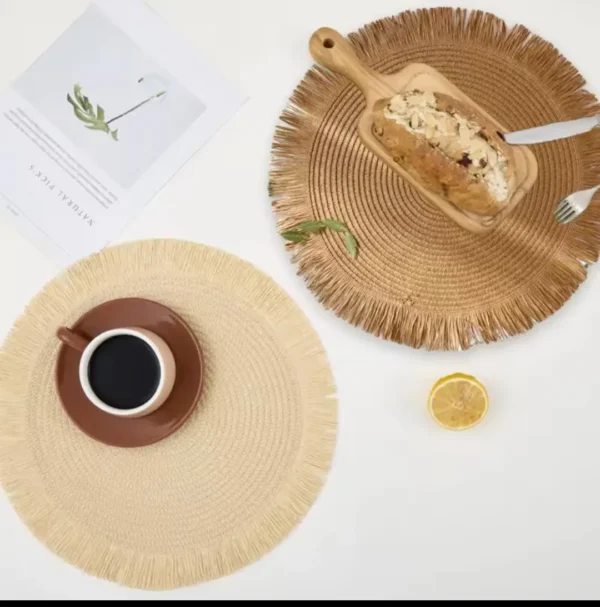 woven round placemats Kenya