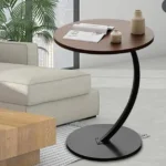 C Shaped Rotating Side Table