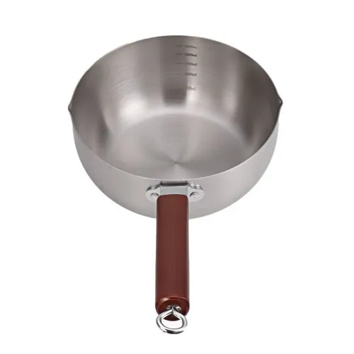 wooden handle milk pot