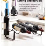 metallic carbon wine stand