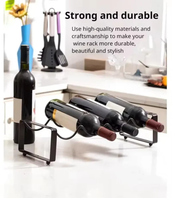 metallic carbon wine stand