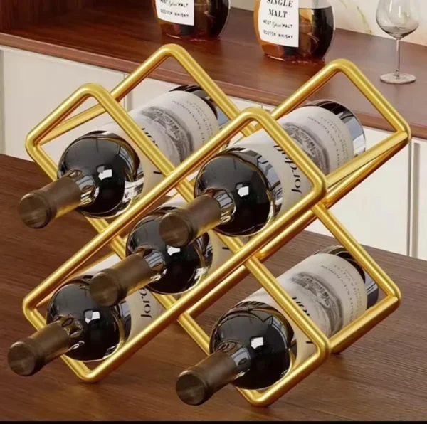 carbon metal wine rack