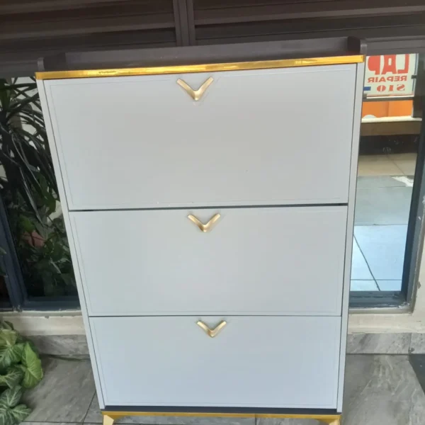 Sleek Bucket Flip Shoe Cabinet