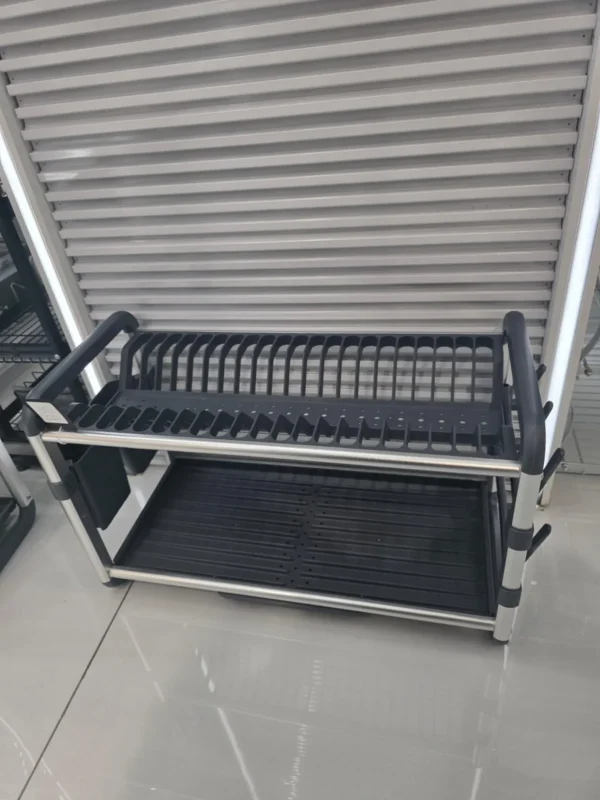 2 tier aluminium dish drainer