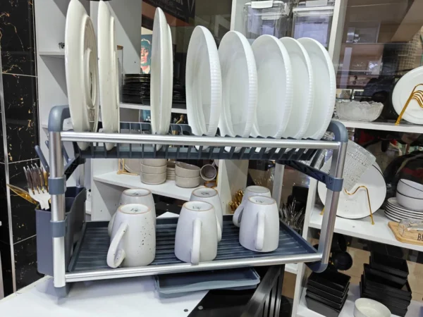 2Tier Aluminium Dish Drainer