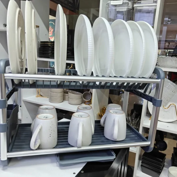 Cart 1 2Tier Aluminium Dish Drainer