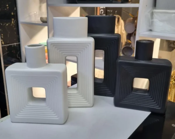 Modern square vases for home décor
