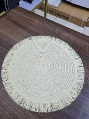 Round Elegant Braided table mats