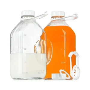 2L glass bottle with lid
