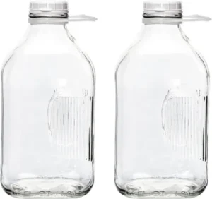 Multi purpose glass storage bottle