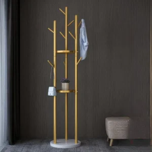 Add elegance and organization to your entryway with the Multifunctional Golden Coat Tree Stand — a perfect blend of luxury, durability, and functionality.