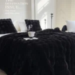 Faux fur bubble blanket