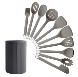 Silicone cooking utensils set