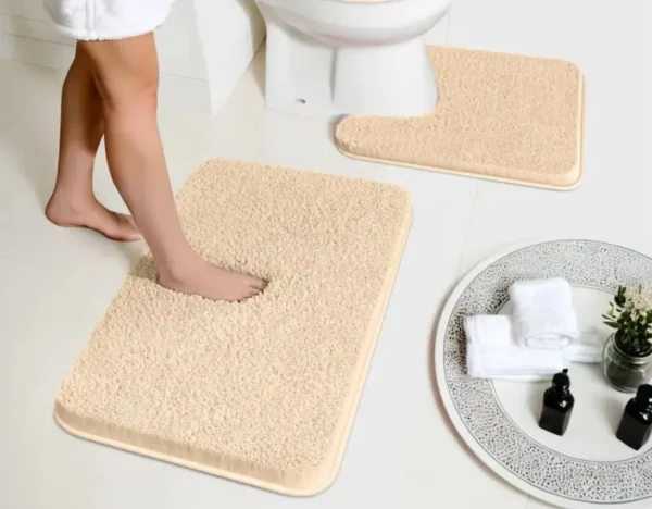 soft absorbent bath rug