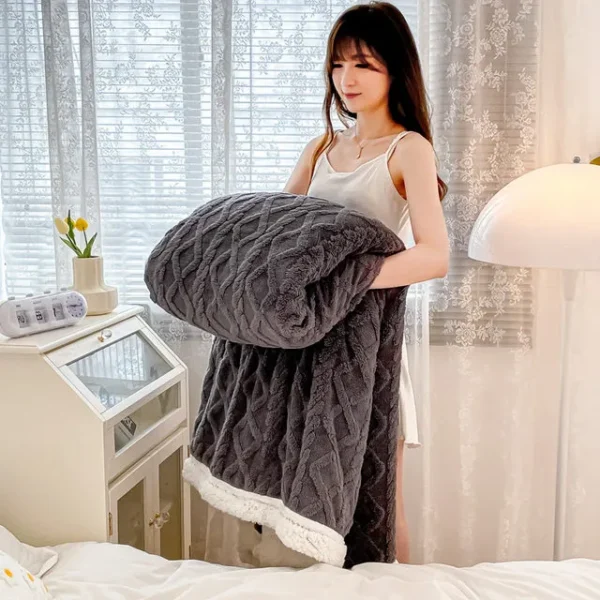 Fleece throw for couch or bed