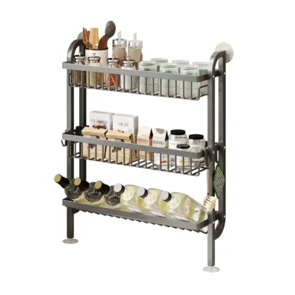metal kitchen storage shelf