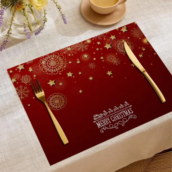 Christmas table décor