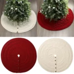 Beautiful Christmas Knitted Tree Skirt