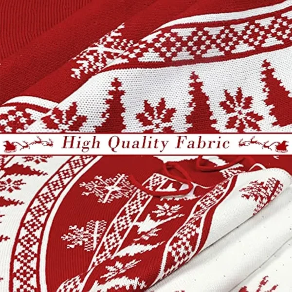 Christmas knitted tree skirt