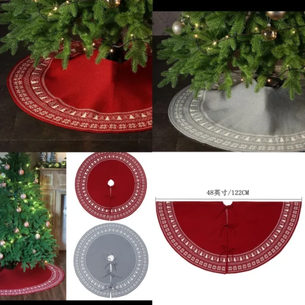 122cm Knitted Christmas Tree Skirt