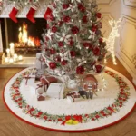 white and gold Christmas décor