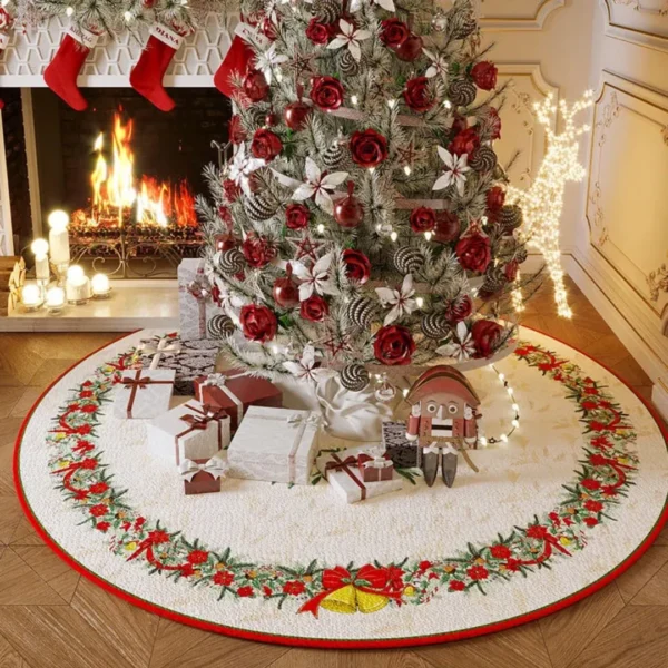 white and gold Christmas décor