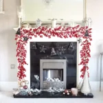 Artificial Red Berry Plants Christmas Garland