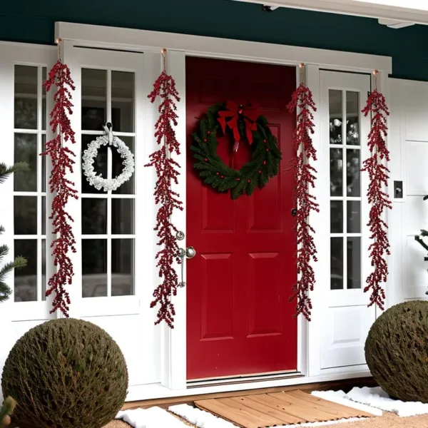 red berry Christmas garland