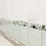 snow flocked garland
