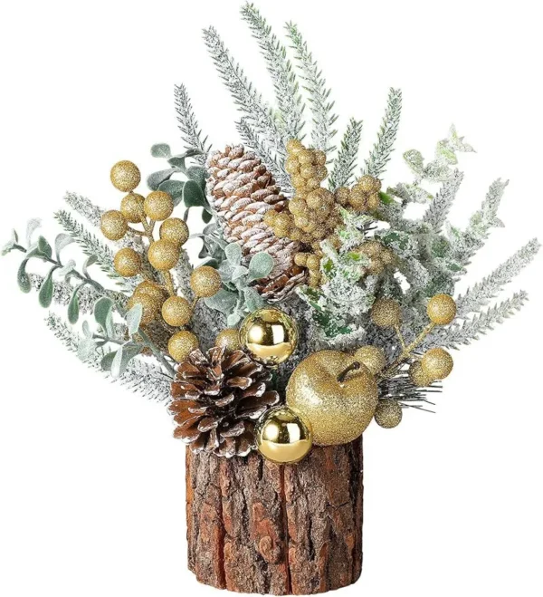 Tabletop Mini Christmas Tree Stump