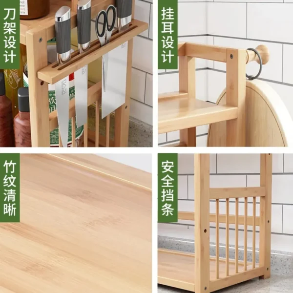 Multifunctional bamboo rack