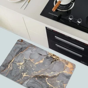 Fast drying bathroom mat