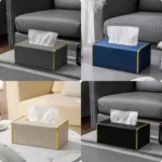 Elegant PU Leather Serviette Holder