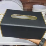 Leather napkin holder
