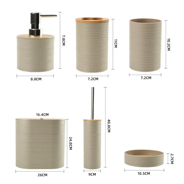 Toilet brush and holder set
