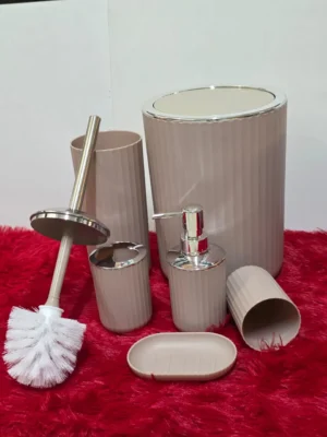 Modern bathroom organizer set