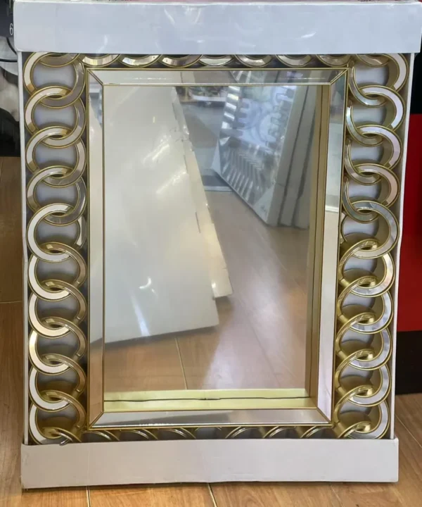 Gold wall mirror 74x57cm