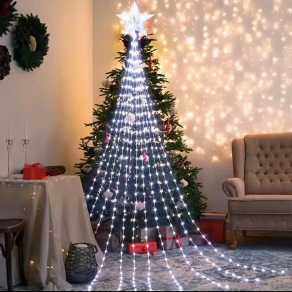 Multicoloured LED Decorative Waterfall Star Light