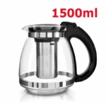 High Quality Borosilicate Glass Infuser Kettle – 1500ml 5 heat-resistant tea pot