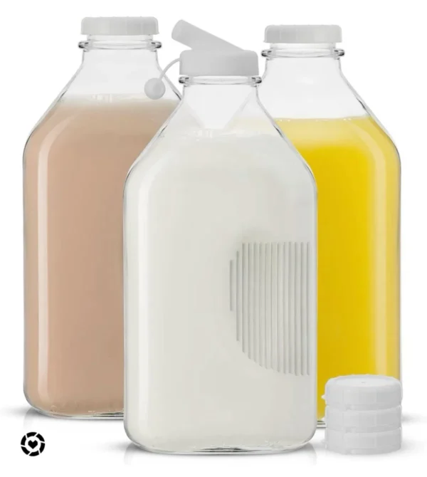Glass beverage bottle