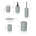 Premium 6pcs Bathroom Accessories Set 5 Modern bathroom décor