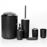 Premium 6pcs Bathroom Accessories Set 3 Mildew-free plastic bathroom set