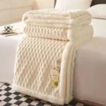 White Cozy Throw Blanket