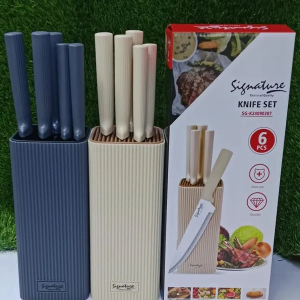 Unique House Collection Home 14 Sleek Unique 6-Piece Quality Knife Set