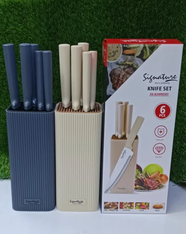 Sleek Unique 6-Piece Quality Knife Set 1 Sleek Unique 6-Piece Quality Knife Set