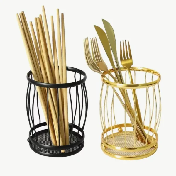 Unique House Collection Home 10 Metal Cutlery Holder Organizer